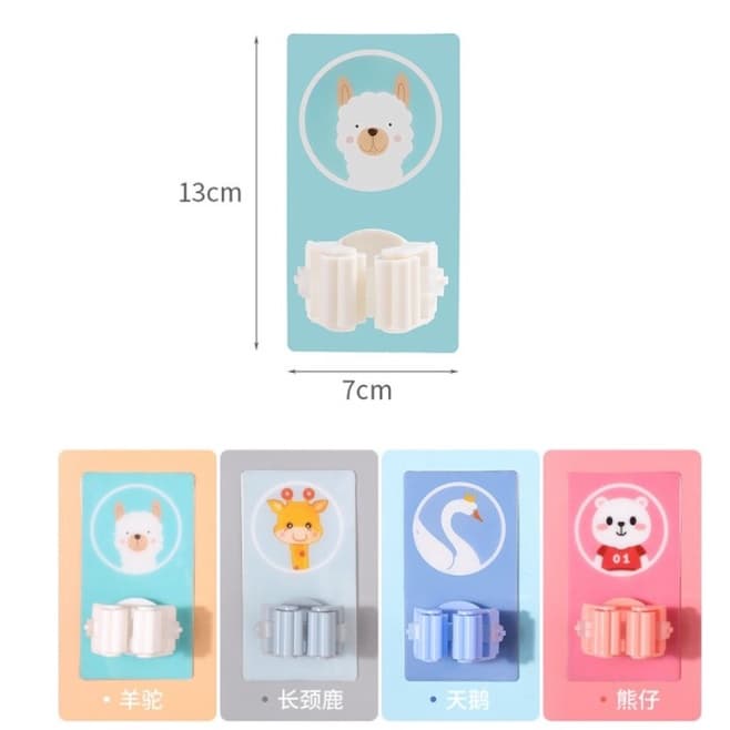 ที่เก็บไม้กวาด/ไม้ถูพื้น ที่แขวนไม้กวาด ติดผนัง ไม่ต้องเจาะผนัง รูปที่ 7