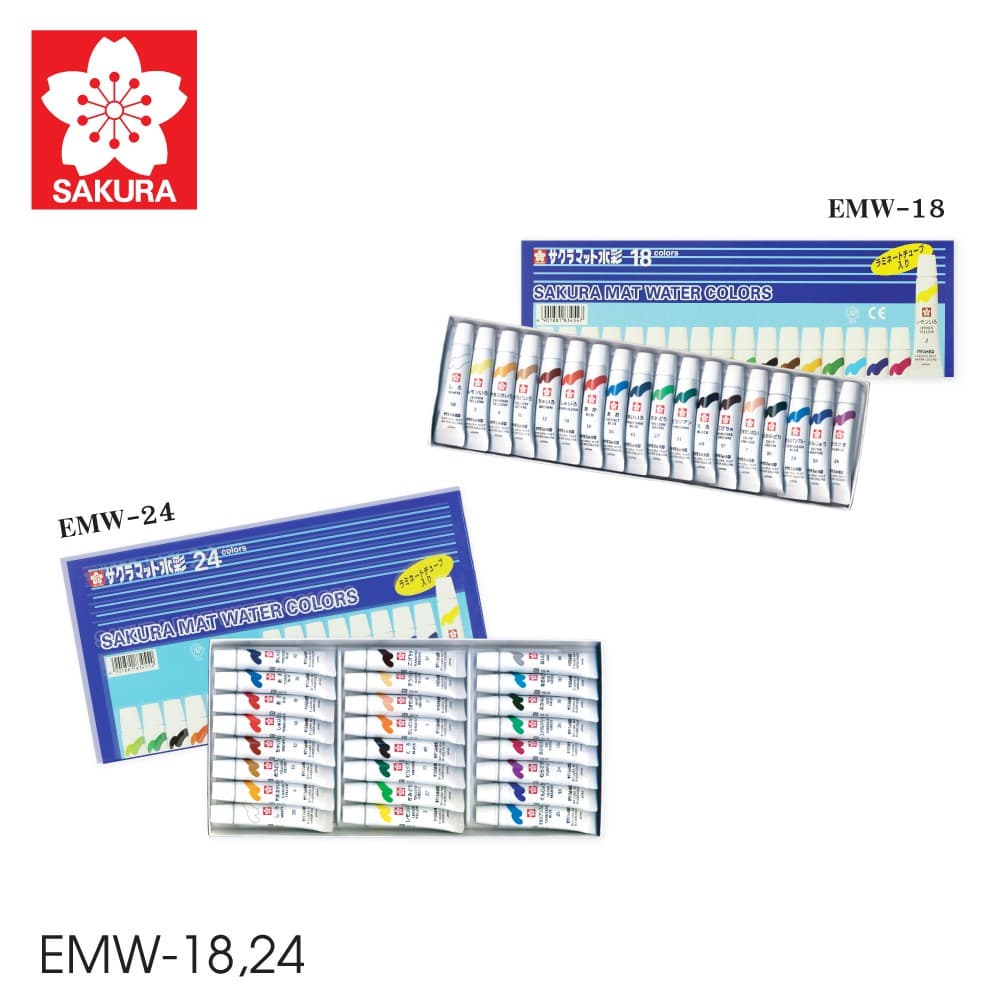 SAKURA สีน้ำ SAKURA Mat Water Colors สีซากุระ รหัส EMW รูปที่ 3