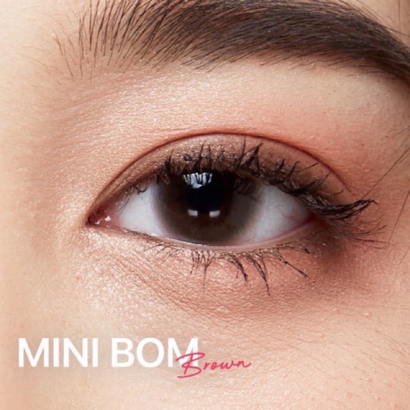 คอนแทคเลนส์ Mini Bom Brown / Gray ขนาดมินิ เนียน ธรรมชาติ ขายดีมาก รูปที่ 3