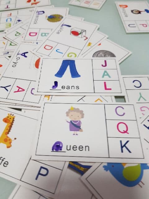 การ์ดกิจกรรม Phonics Beginning Letter Sound แฟรชการ์ด รูปที่ 6