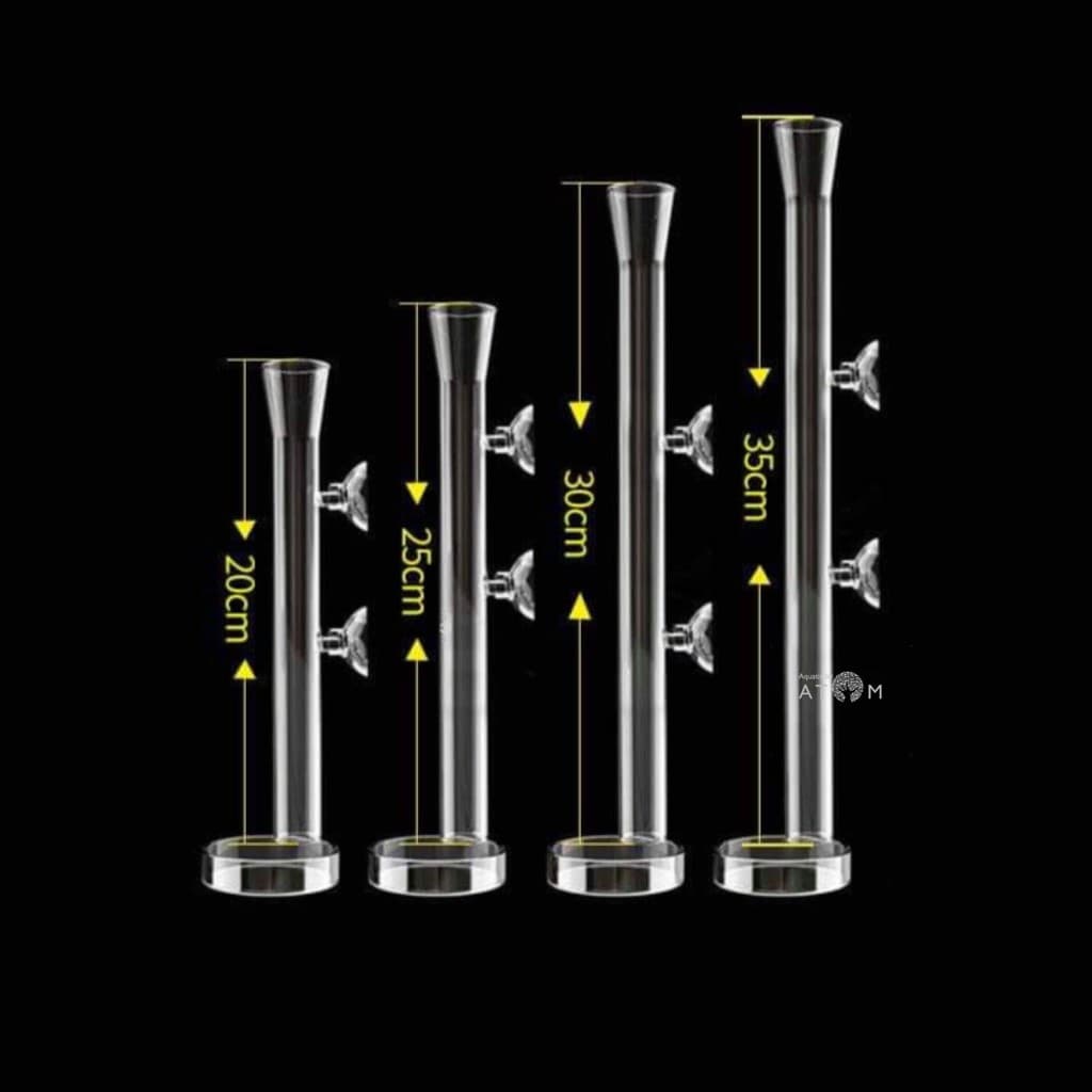 หลอดแก้วให้อาหารปลา กุ้งแคระ พร้อมถาดแก้ว Glass Feeder Tube รูปที่ 4