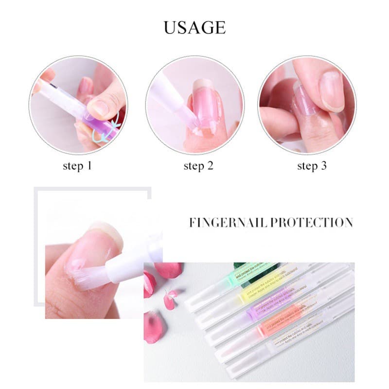 Monja น้ำมันบำรุงเล็บมือ กลิ่นผลไม้ 5 มล. nail oil nutrition moisture cuticle soft manicure pedicure รูปที่ 5