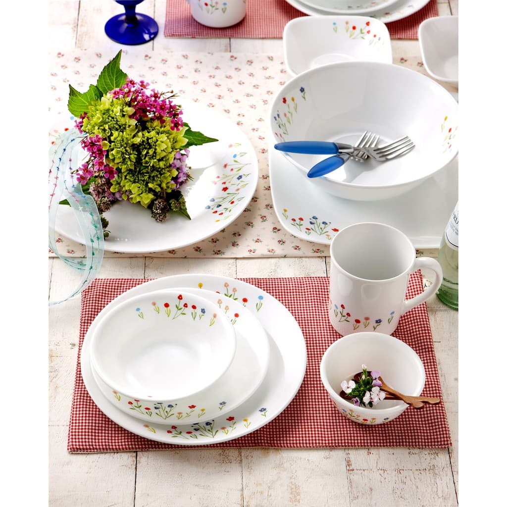 Corelle Flowerhill จานอาหาร จานขนมปัง ขนาด 7 นิ้ว จำนวน 2 ชิ้น / C-03-106-FWH-2 รูปที่ 3