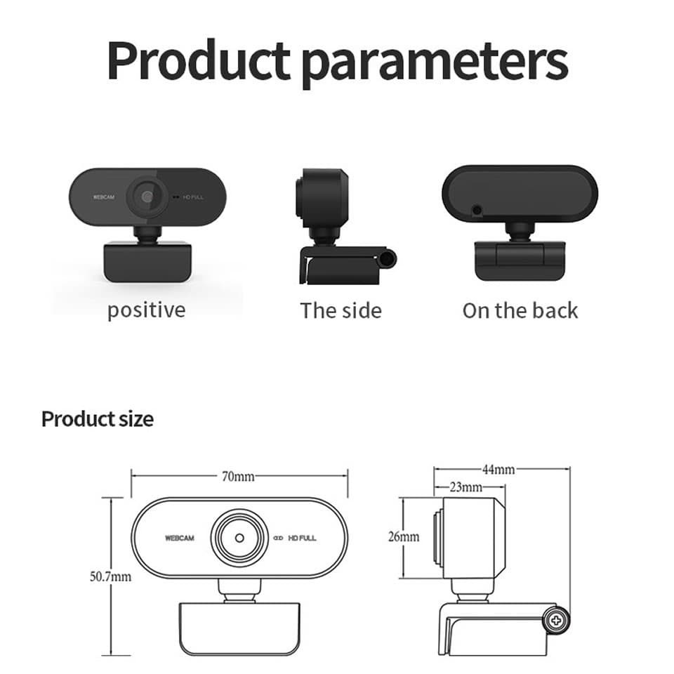 กล้องเว็บแคมชัด! 1080P HD Auto Focus พร้อมไมค์ในตัว ] คอมพิวเตอร์ กล้อง Webcam 1080p Full HD ไม่ต้องลงไดรเวอร์ รูปที่ 9