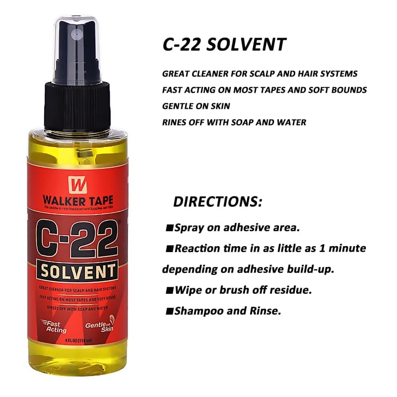 4fl.oz C-22 เทปกาว สองด้าน แข็งแรง สําหรับกําจัดวิกผม และวิกผม รูปที่ 4