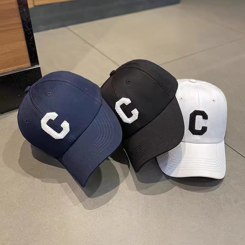 150 หมวกแก๊ปเบสบอลปักลายตัวอักษร C แบบ Lisa ใส่ เหมาะสำหรับผู้ชายและผู้หญิง ไทยใส่กล้อง รูปที่ 6