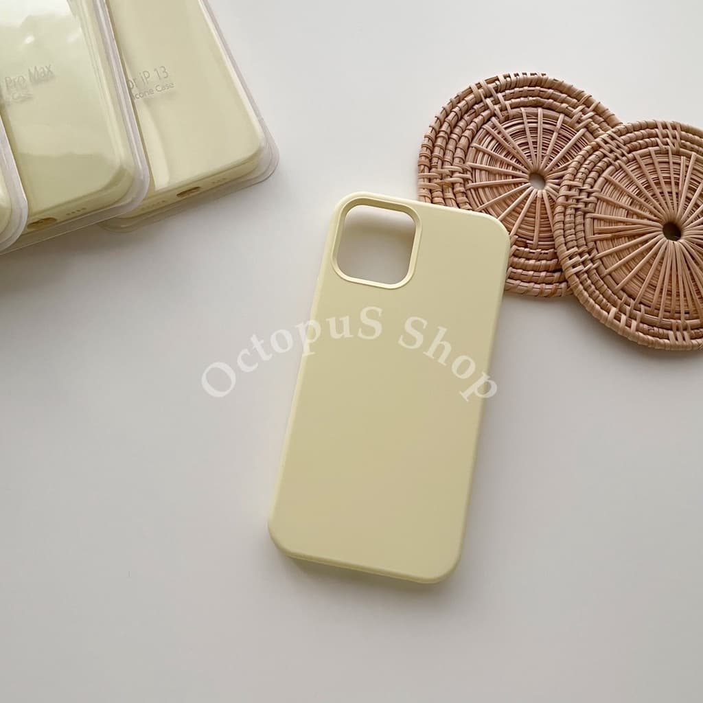 เคสซิลิโคนสีล้วน เคสไม่มีโลโก้ เคสบุกำมะหยี่ ลบรอยปากกาได้ *** 7-17promax*** รูปที่ 1