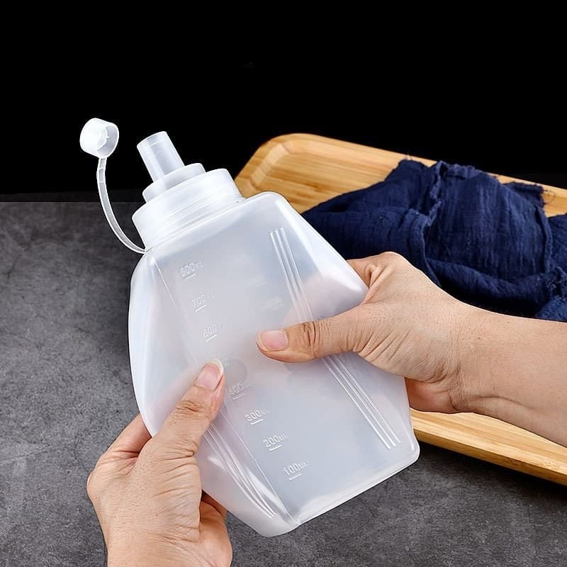 ขวดบีบซอส ขวดใส่น้ำเชื่อม ขวดบีบน้ํามันซอส 800/1000ml ขวดปรุงรสพลาสติกพร้อมฝาปิด ขวดใส่ซอส สําหรับห้องครัว รูปที่ 2