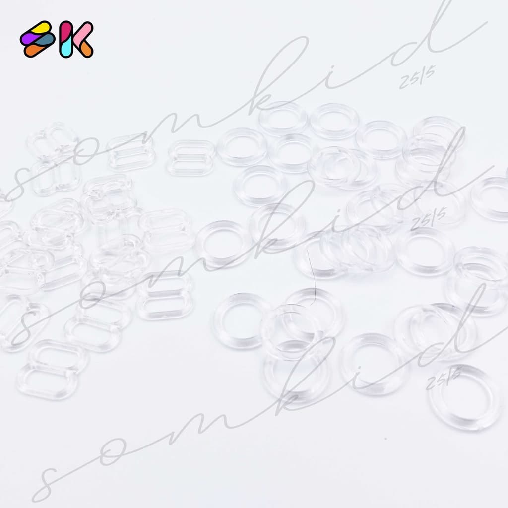 somkid ห่วงสำหรับทำสายเสื้อใน ห่วงปรับเสื้อใน สำหรับทำสายใน8mm/10mm/12mm มี3สีขาว,ดำและใส รูปที่ 4