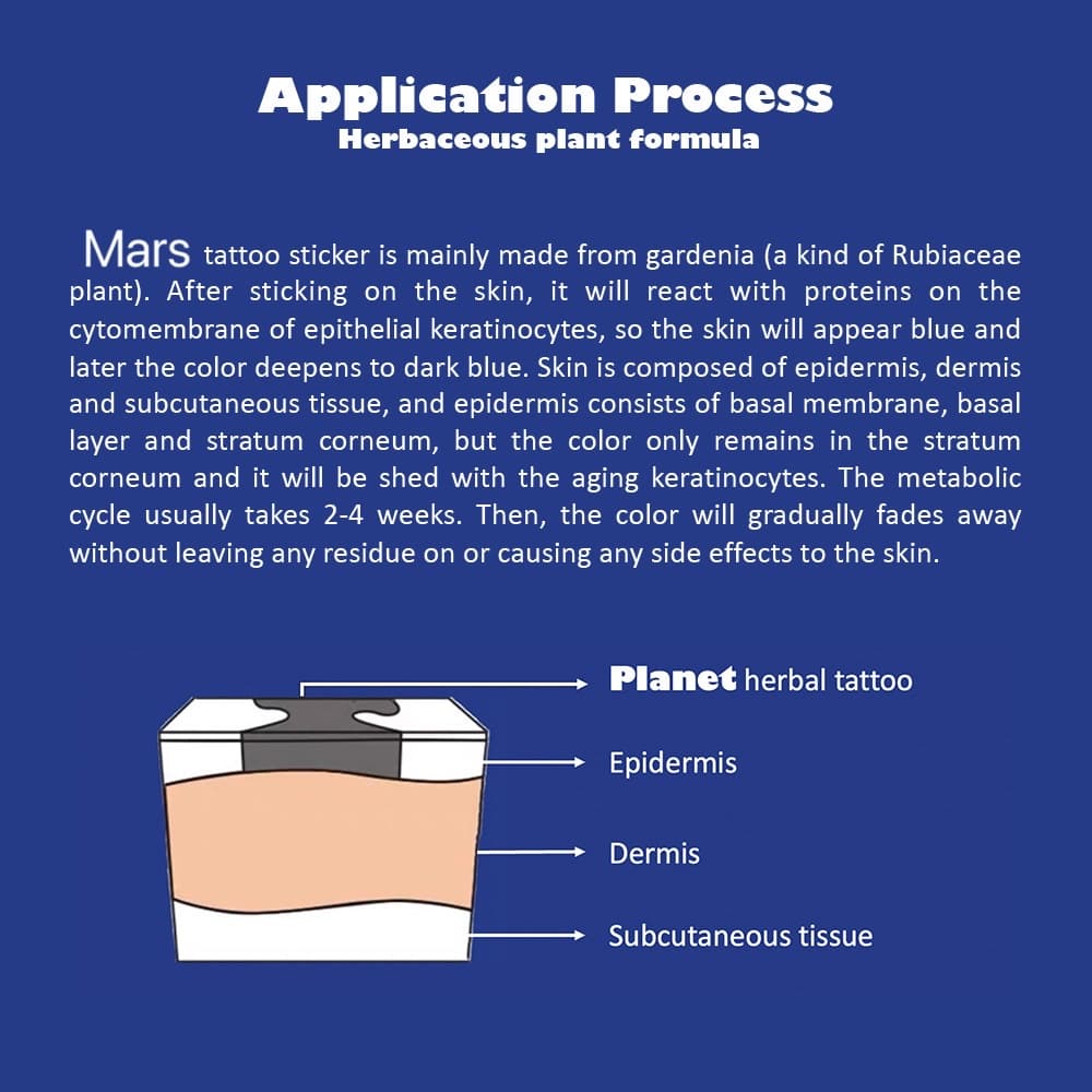 Mars Tattoo สติ๊กเกอร์รอยสักชั่วคราว "โคลเวอร์สี่ใบ" ติดทนนาน 2 สัปดาห์ เทคโนโลยีใหม่เมจิก MNF153 รูปที่ 7