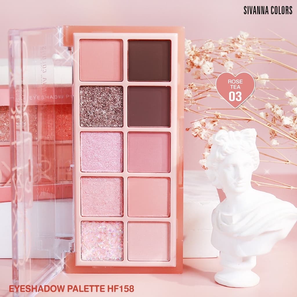 HF158 SIVANNA COLORS EYESHADOW PALETTE ซีเวนน่า อายแชโดว์ พาเลทท์ 11กรัม รูปที่ 6