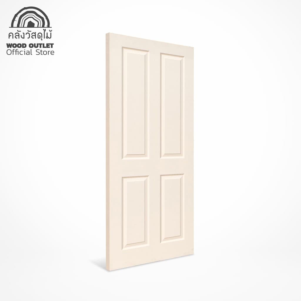 WOOD OUTLET ประตูห้องนอน HDF-04 ขนาด90x200cm สำหรับใช้ภายในเท่านั้น ไม้อัด รูปที่ 3