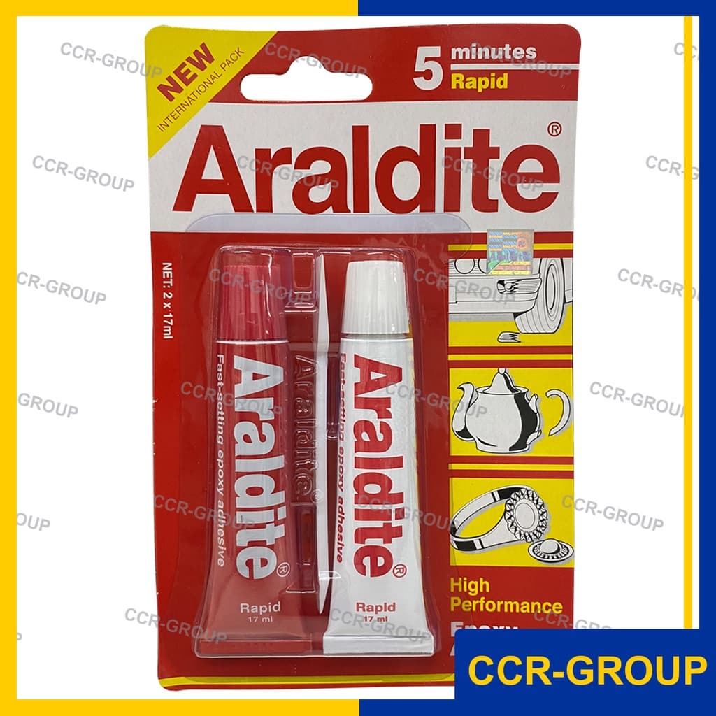 กาวAraldite ฟ้า แดง กาวติดพลอย กาวอีพอกซี่ แน่นติดได้ทั้ง เหล็ก ไม้ แก้ว เซรามิค พลาสติกและ คอนกรีต รูปที่ 3
