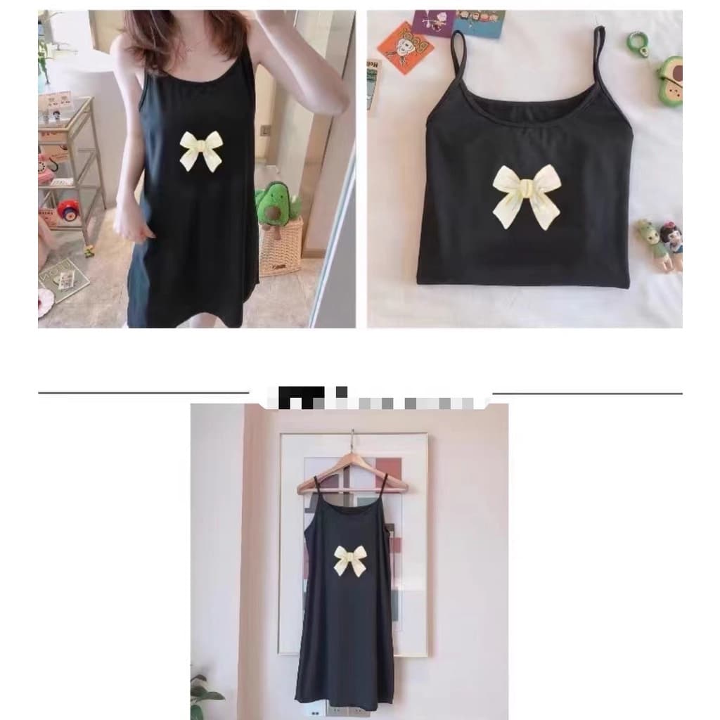 146-148 SPS ชุดนอนสายเดี่ยวผ้าคอตตอน ปรับสายไม่ได้ ผ้านิ่ม สกรีนภาพสวยๆ สินค้ามีไซส์ M - 2XL ให้เลือก สินค้า รูปที่ 6
