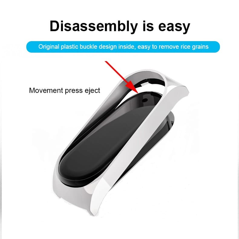 สายสแตนเลสสําหรับ เสี่ยวหมี่ for Mi Band 10 9 8 สร้อยข้อมือโลหะสายรัดข้อมือสําหรับ for Mi Band 7 6 5 4 3 สายอุปกรณ์เสริม รูปที่ 6