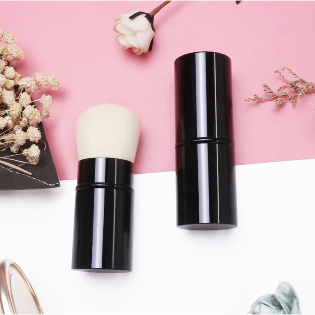 Kabuki Brush แปรงพกพา ปัดแป้ง/ปัดแก้ม มีปลอกฝาปิด แปรงคาบูกิ รูปที่ 6