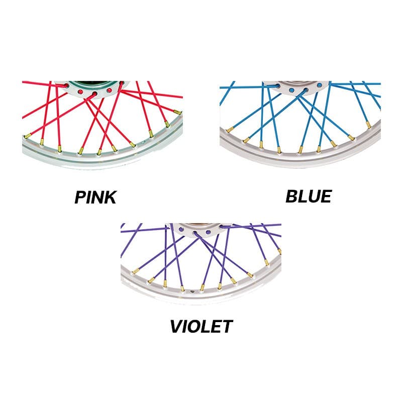 ซี่ลวดสี KAZITO ขายเป็นกล่อง มีสีเหลือง เขียว ส้ม ชมพู ฟ้า ม่วง 6สีรวม SPOKES&NIPPLES รูปที่ 5