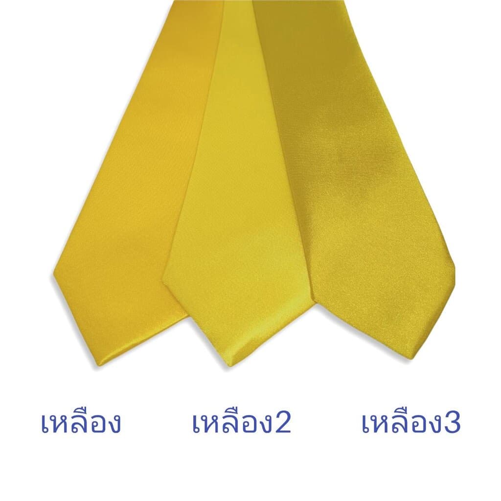 เนคไทสำเร็จรูป สีพื้น แบบซิป ผ้ามันวาว รูปที่ 5