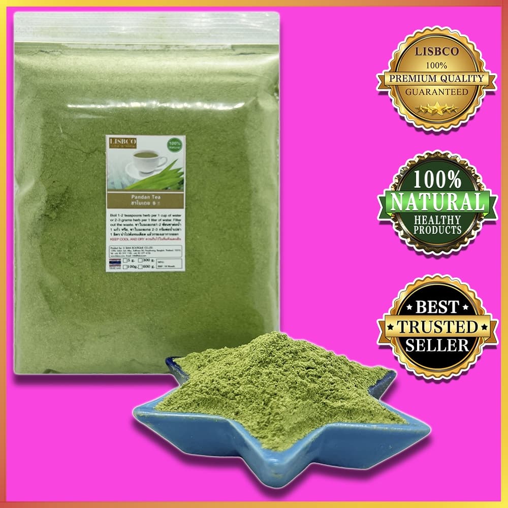 ใบเตยบด 600 กรัม ชาสมุนไพร ชาใบเตย 100% Pandan Powder 600 g Herbal Drink Grade AA+ ใบเตยแห้งแบบผง รูปที่ 7