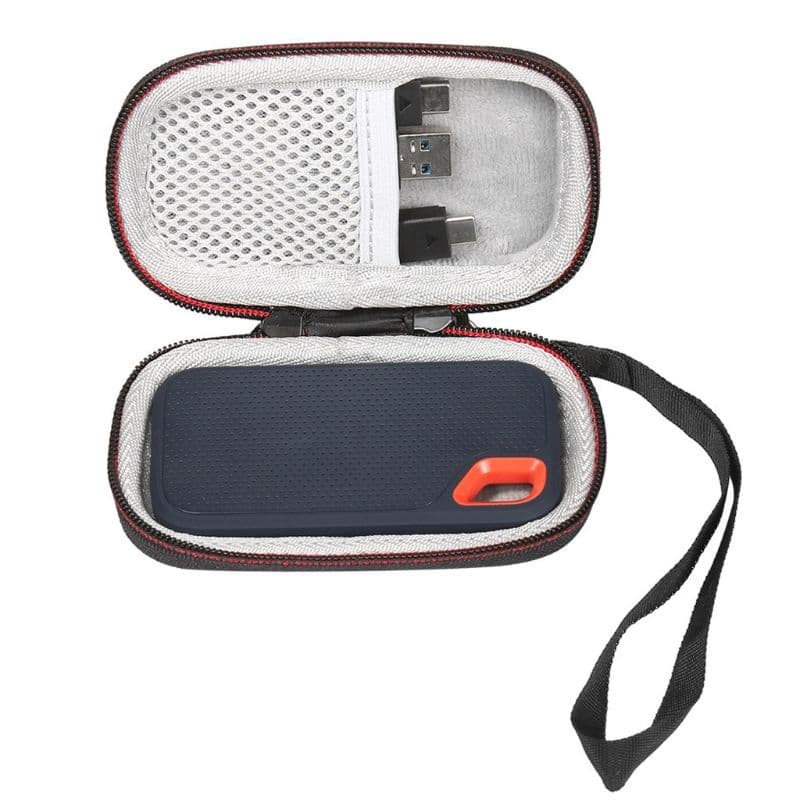 กระเป๋าเก็บของแบบแข็งสําหรับ sandisk 250 gb/500 gb/1tb/2 tb ssd sds 60 รูปที่ 5