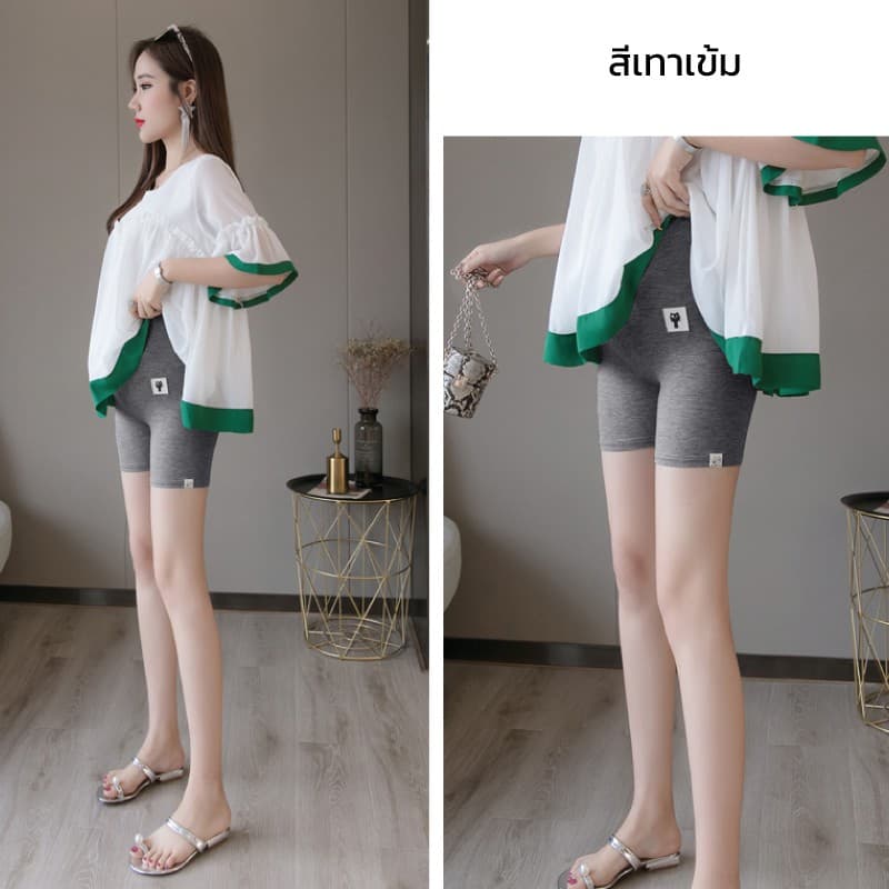เลคกิ้งคนท้องฤดูใบไม้ผลิและฤดูร้อนบางแมวติดฉลากกางเกงคนท้องแฟชั่นฤดูร้อนกางเกงคนท้องกางเกงขาสั้นฤดูใบไม้ผลิและฤดูร้อน รูปที่ 2