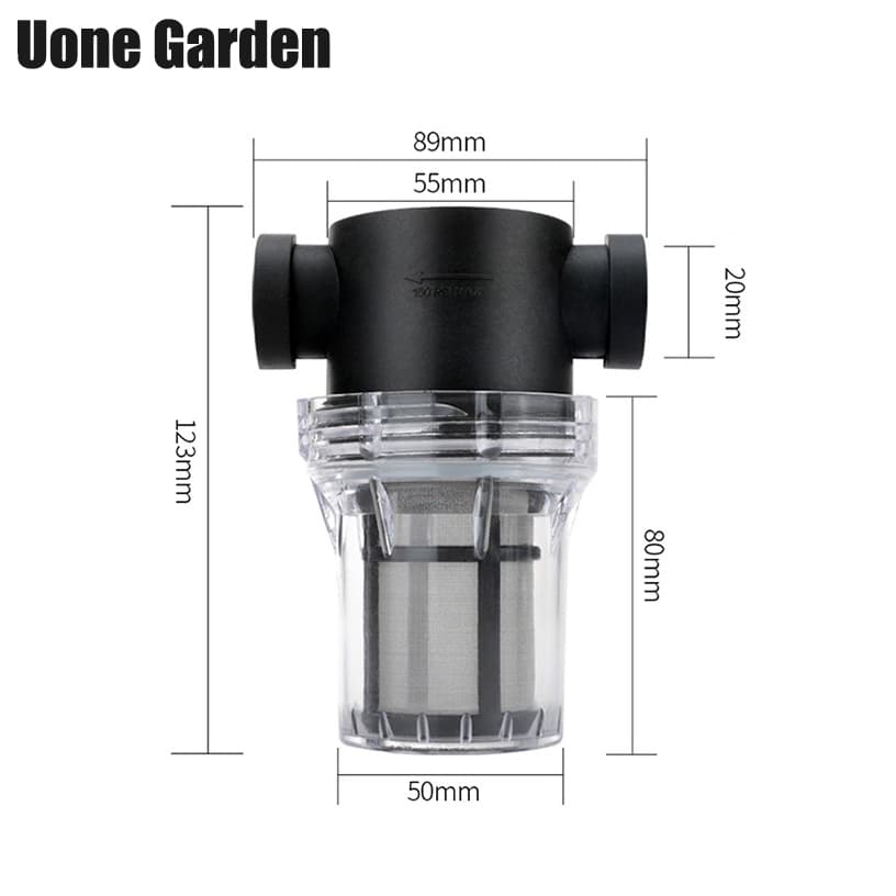 Uone Garden W221 ตัวกรองน้ำ กระบอกกรองน้ำ กรองตะกอน เศษ ก่อนน้ำเข้าสู่ระบบ 4หุน 6หุน 1นิ้ว รูปที่ 6