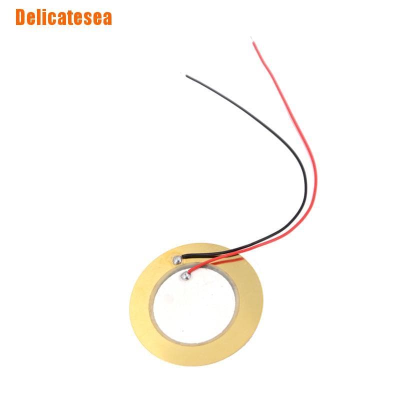 10 ชิ้น 35 มม. เซนเซอร์กลองทริกเกอร์ Piezo Elements Buzzer ทองแดง รูปที่ 2