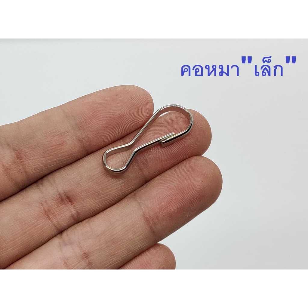 ตะขอ คอหมา สีนิกเกิ้ล มีหลายขนาด รูปที่ 7