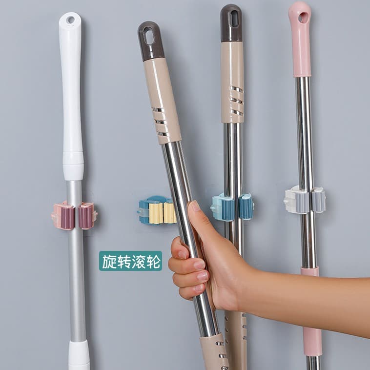 1 แถม 2 !! มาใหม่8สี!! ที่แขวนไม้กวาด ติดผนัง รุ่นไม่ต้องเจาะ ติดง่าย แข็งแรงรับน้ำหนักได้มาก รูปที่ 2