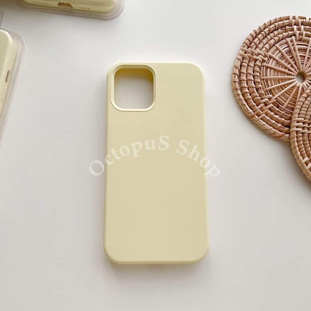 เคสซิลิโคนสีล้วน เคสไม่มีโลโก้ เคสบุกำมะหยี่ ลบรอยปากกาได้ *** 7-17promax*** รูปที่ 6
