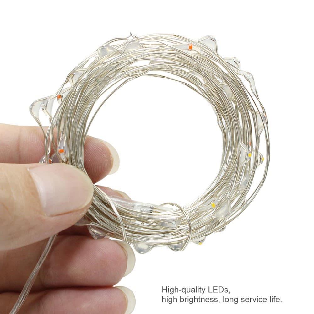 ไฟ LED 2M 5M 10M 5V USB LED String light Fairy คริสต์มาสงานแต่งงาน Garland ไฟ Party เทศกาลของขวัญตกแต่ง รูปที่ 4