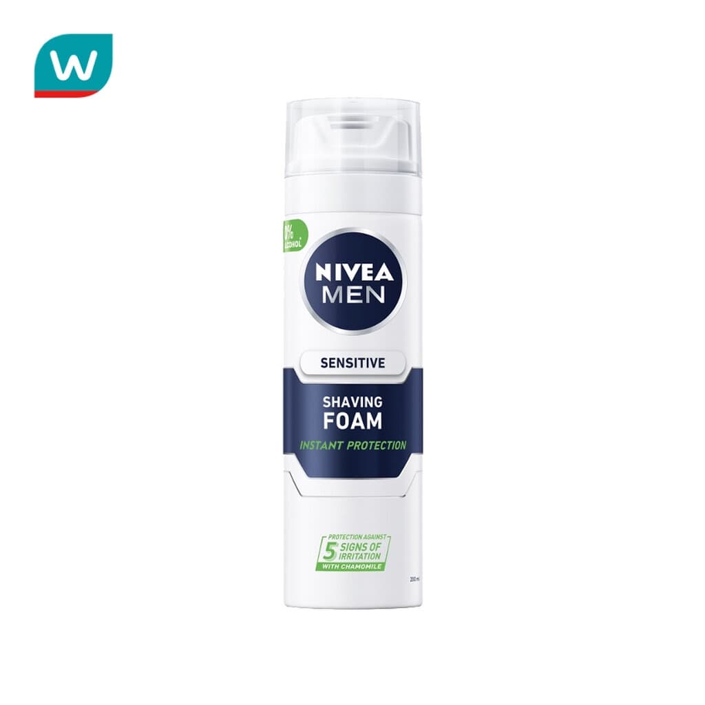 Nivea นีเวีย ฟอร์ เมน เซนซิทีพ เชฟวิ่ง โฟม 200 มล. โฟมโกนหนวด รูปที่ 1