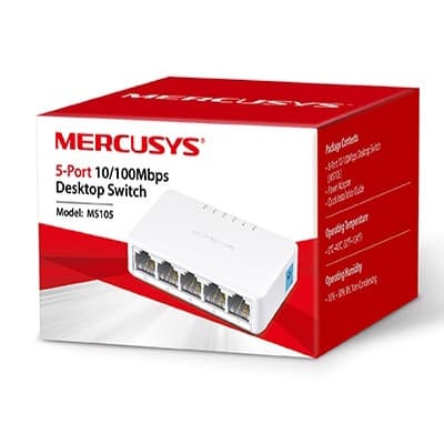 SWITCH MERCUSYS 5 PORTS 10/100Mbps DESKTOP SWITCH ประกัน 3 ปี * by MERCUSYS* รูปที่ 3