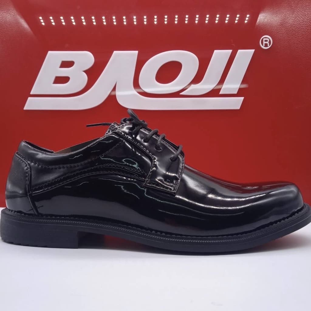 [หนังแก้ว หัวกลม มน กว้าง เท้าอูม หนา เท้าบาน แบ] BAOJI บาโอจิ รองเท้าหนังผู้ชาย รองเท้าคัทชูผู้ชาย BJ8001 รูปที่ 2
