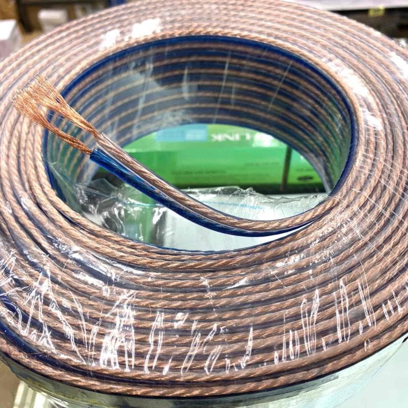 Audio cable สายลำโพงซับเบส O.D.4 x 8 mm 1-5m สายลำโพงใส สายเครื่องเสียง speaker HomeTheater รูปที่ 2