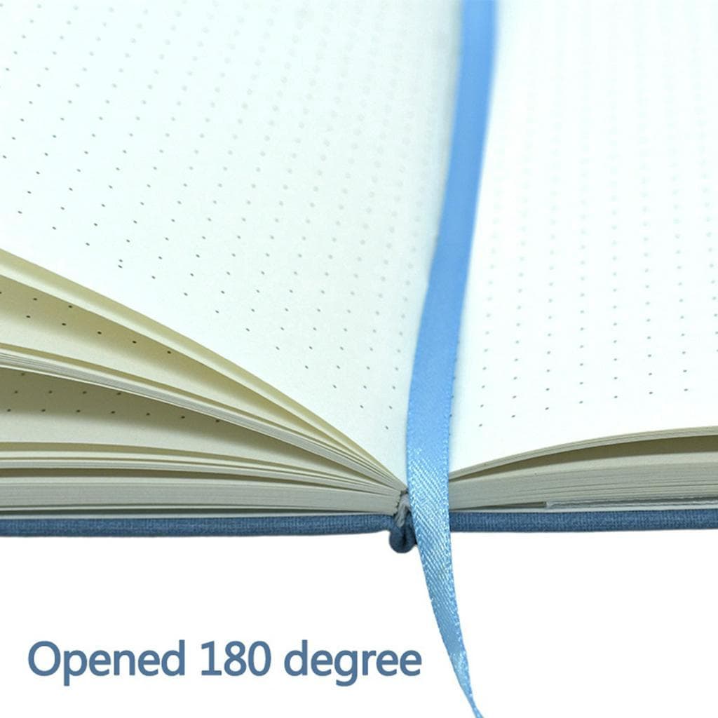 สมุดบันทึกจุดสําหรับการวางแผนBojo Planenr A5 ผ้าปกแข็ง Bullet Journal Note Book 96 แผ่น, 100 GSM รูปที่ 9