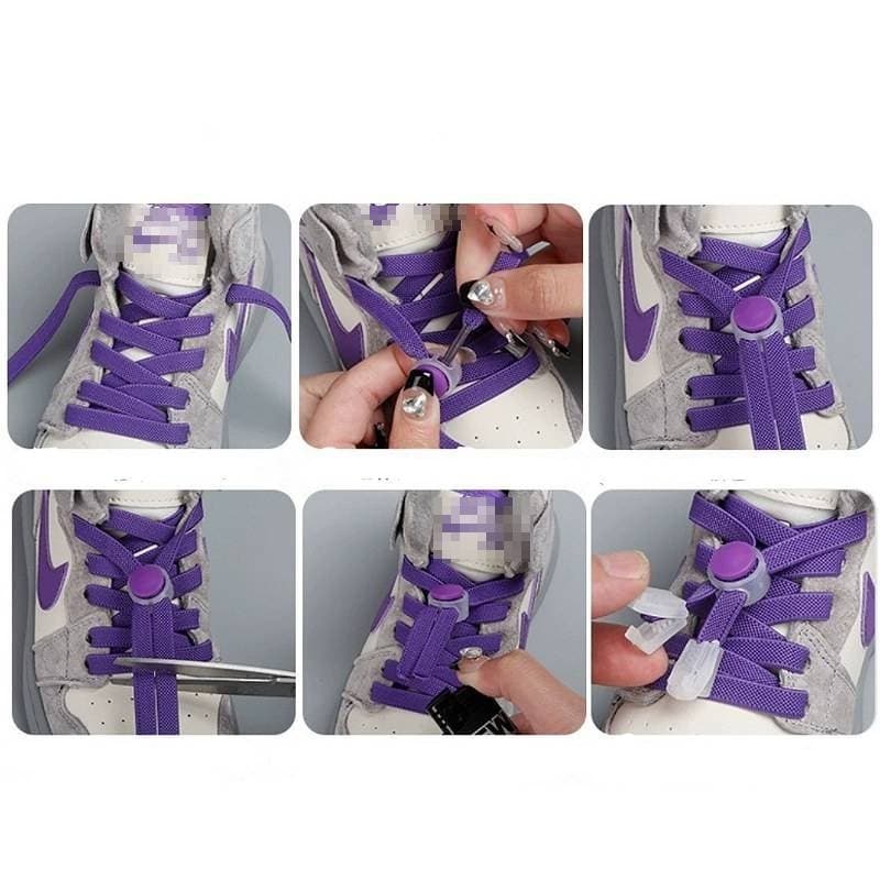 เชือกรองเท้าไม่ต้องผูก เชือกรองเท้ากีฬาพร้อมล๊อค มีให้เลือก 20 สี รูปที่ 8