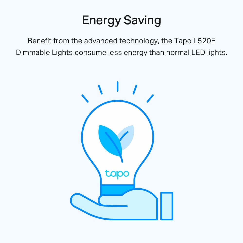 TP-Link Tapo L520E หลอดไฟอัจฉริยะ ตั้งค่าผ่านแอป สั่งการด้วยเสียง Smart Wi-Fi Light Bulb ขั้ว E27 มีฟังก์ชั่นหรี่แสง รูปที่ 5