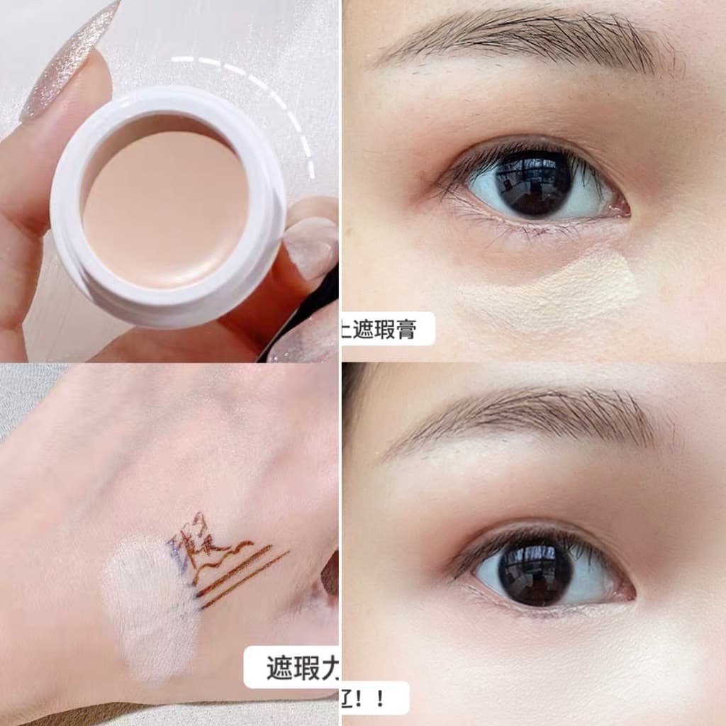 NOVO 5373 คอนซิลเลอร์เนื้อครีม คอนซีลเลอร์ปกปิดรอยดำ รอยแดง รอยสิว ใต้ตาคล้ำ กันน้ำ ติดทน โนโว Bright Cream Concealer รูปที่ 6