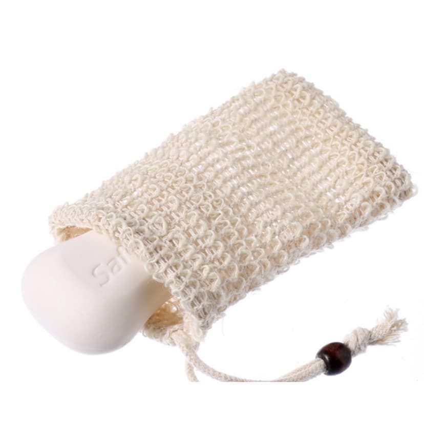 DIY ถุงตาข่าย สำหรับใส่สบู่ ถุงใส่สบู่ตีฟองธรรมชาติ กระเป๋าตาข่าย ถุงใส่สบู่อาบน้ำ 1 ชิ้น รูปที่ 3