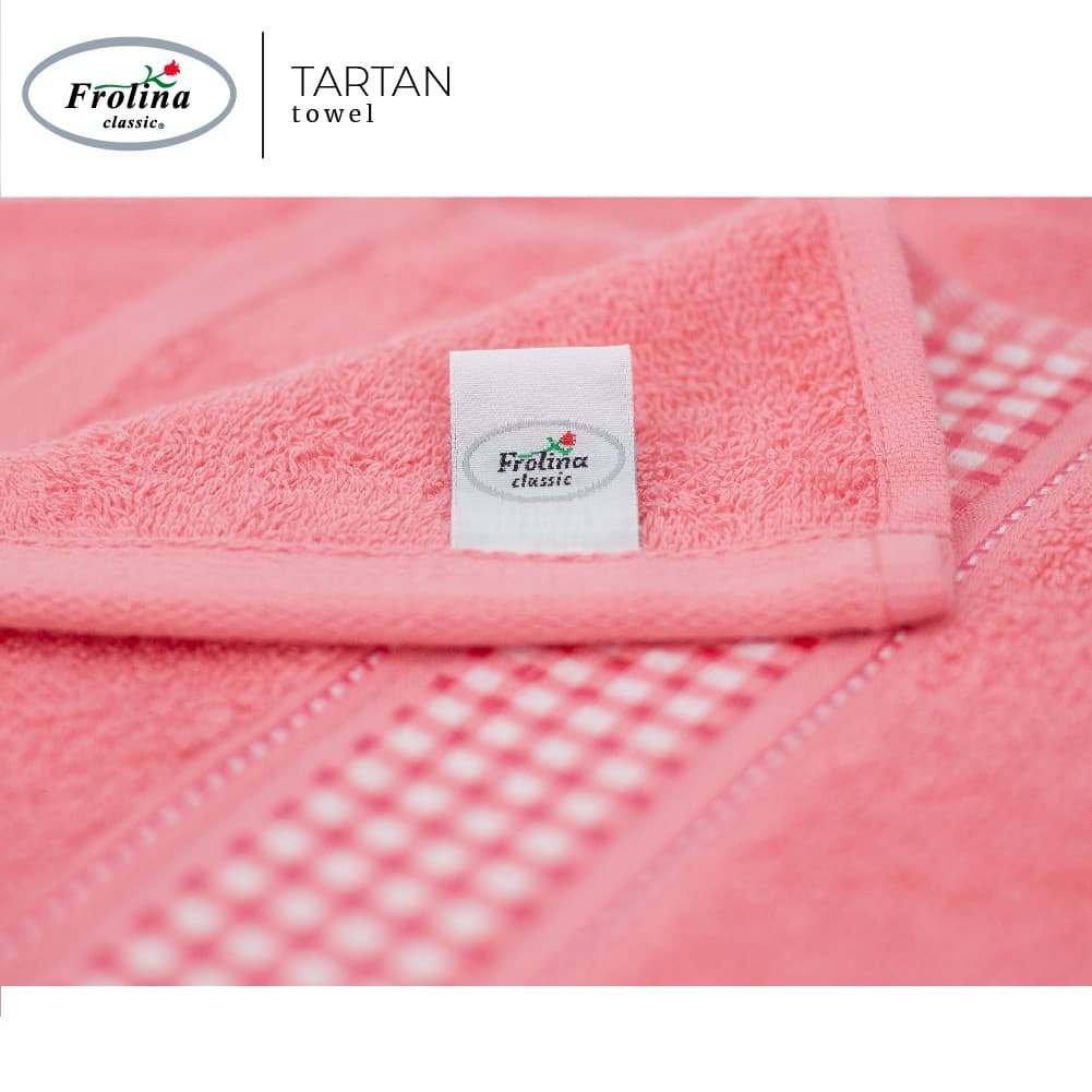Frolina ผ้าขนหนูเช็ดผม ขนาด 15x30 นิ้ว Set 2 ผืน รุ่น Tartan รูปที่ 8