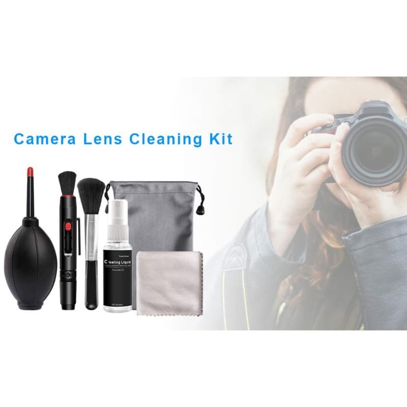 Nex 6 in 1 ชุดอุปกรณ์ทําความสะอาดเลนส์กล้อง DSLR มืออาชีพ พร้อมกระเป๋าเก็บ แบบพกพา รวมเลนส์เป่าลม รูปที่ 6