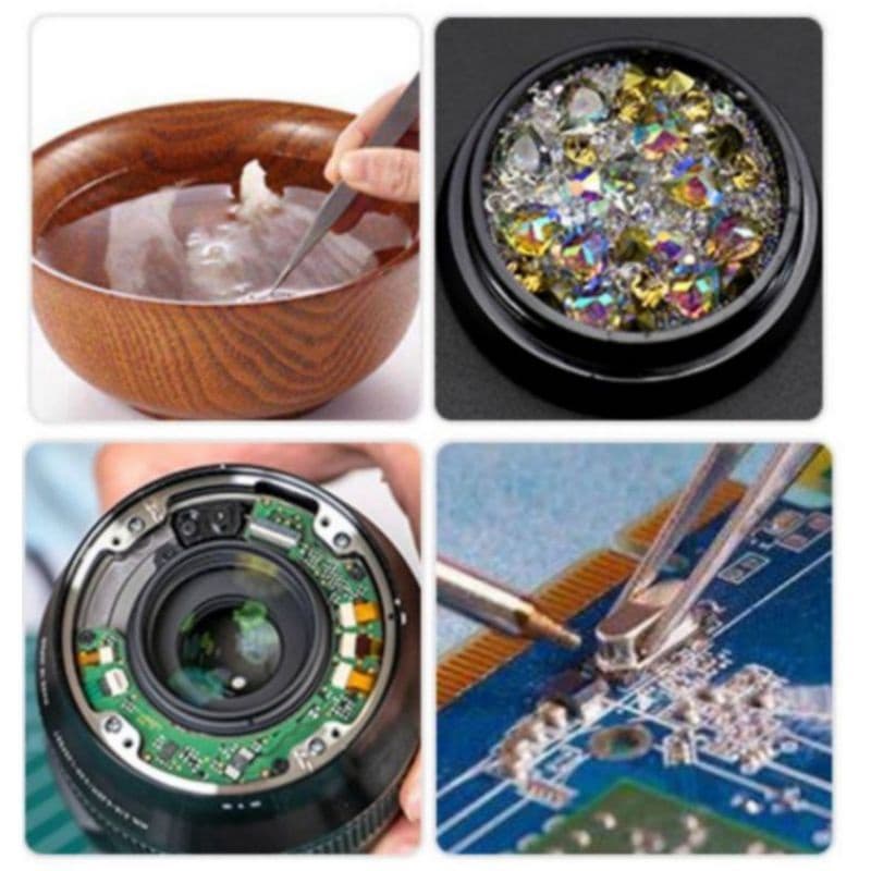 ชุดแหนบสแตนเลส 3 ชิ้น คีมคีบแหนบรุ่น DIY แหนบอิเล็กทรอนิก รูปที่ 4