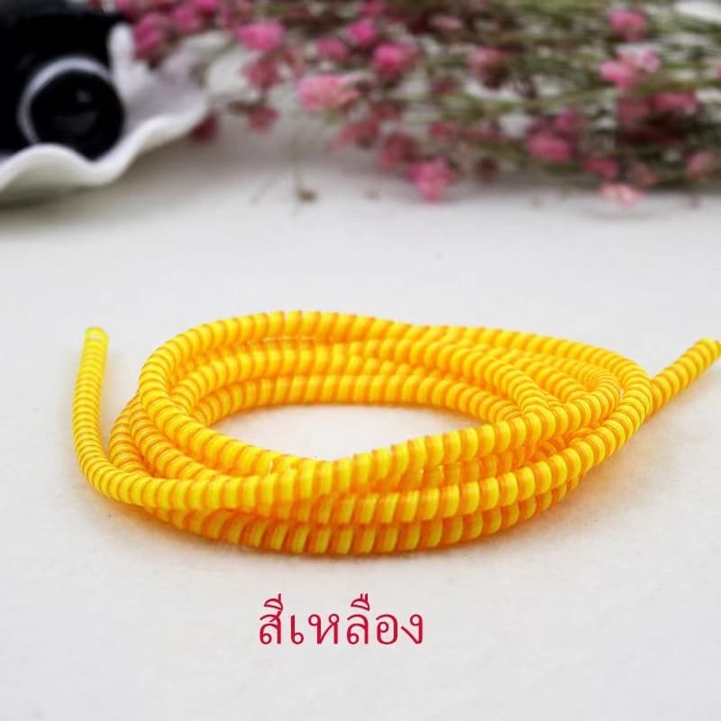 ตัวถนอมสายชาร์จ ยาว1.4เมตร สายเกลียว สายหูฟัง รูปที่ 7