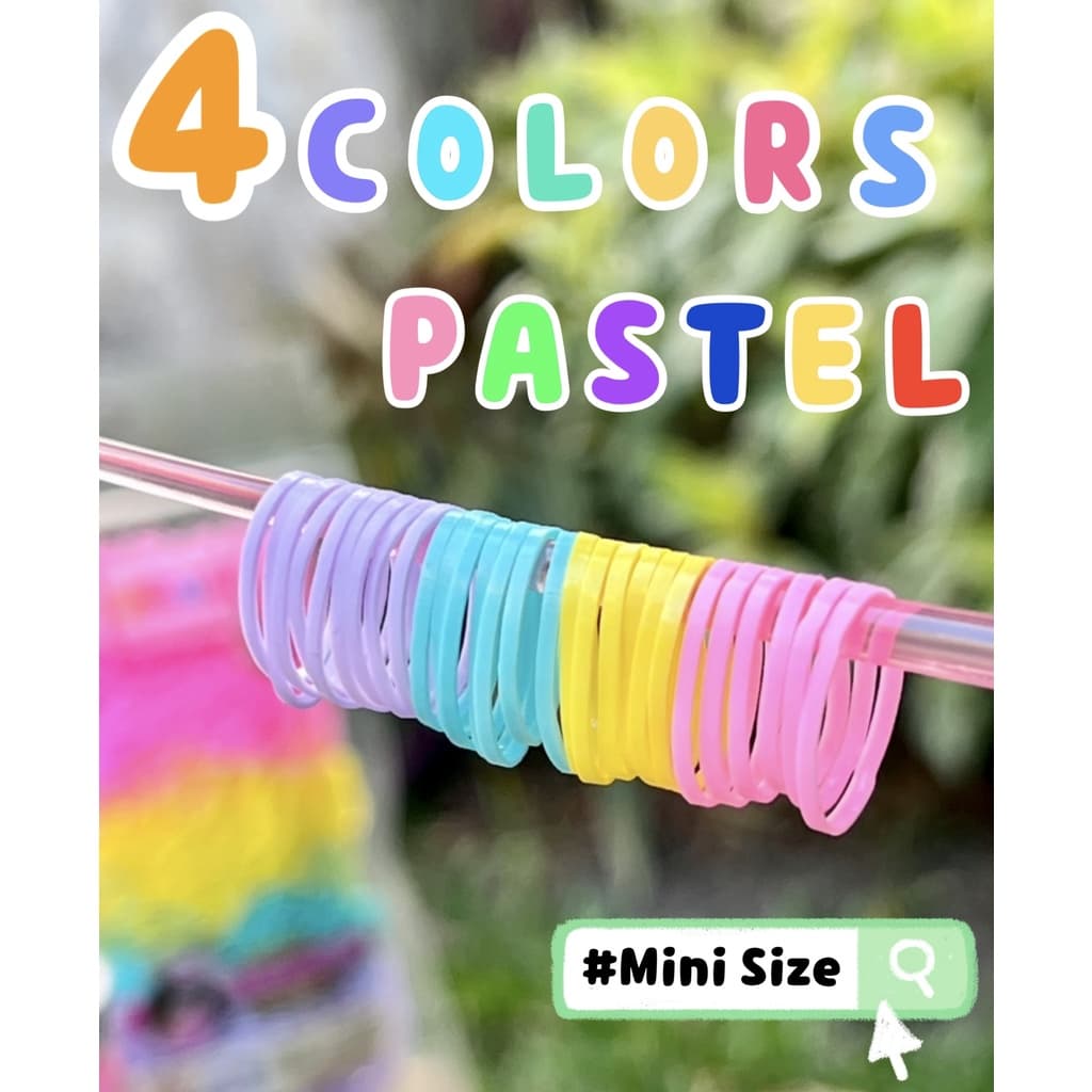 Uniband หนังยางรัดผม ไม่กินผม ไม่ดีดขาดง่าย TPU Mini Size : Pastel รูปที่ 5