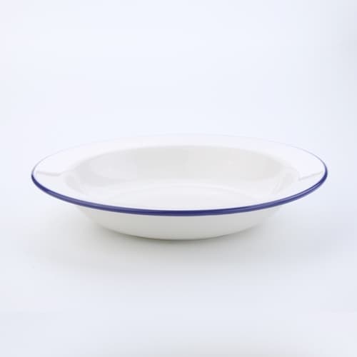 INDRA CERAMIC จานชามปีกลึก ลายสังกะสี เซรามิกเข้าไมโครเวฟได้ รูปที่ 4