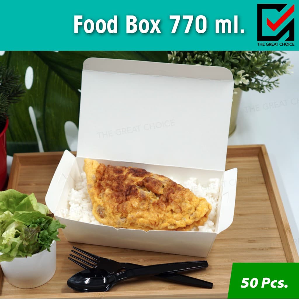 กล่อง TAKE AWAY ใส่อาหาร 770 มล. Food Box 770 ml. รูปที่ 1
