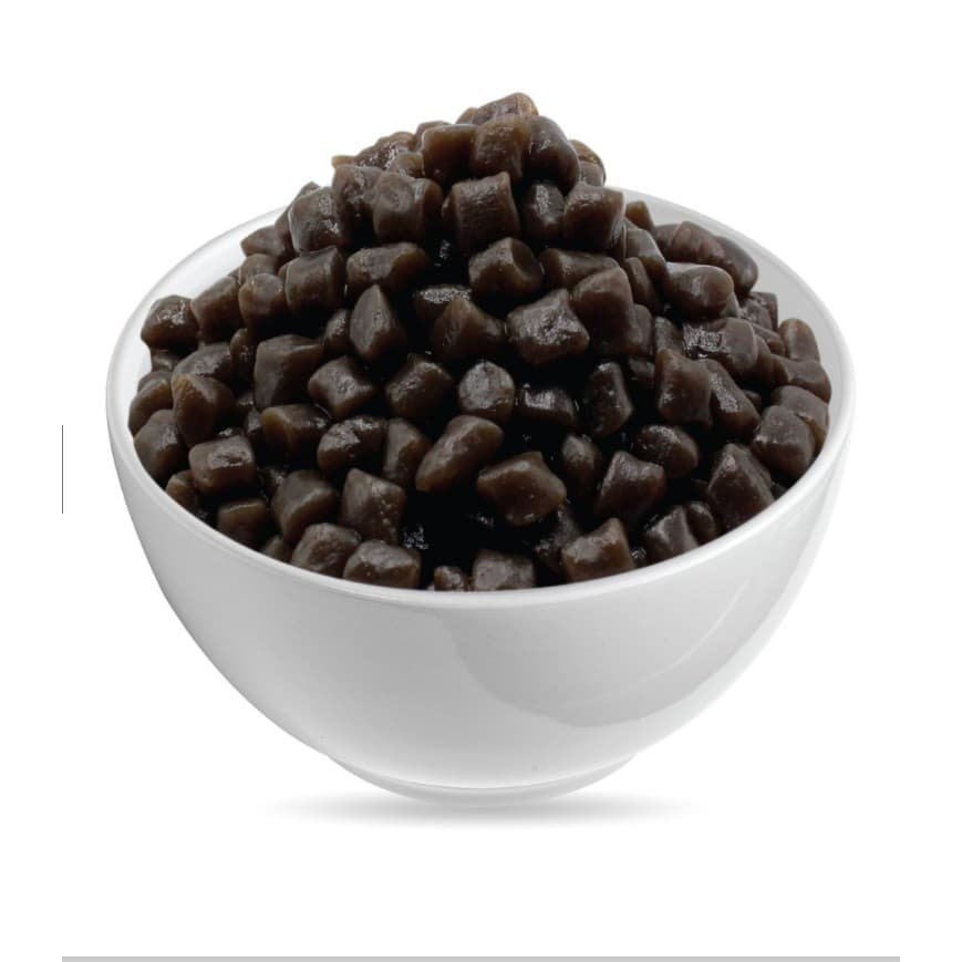 MOKI บุกไข่มุกเฉาก๊วย 100กรัม บุกไข่มุก ไม่มีแป้ง บุกเพื่อสุขภาพ คีโต Konjac Pearl Brown Retort รูปที่ 4