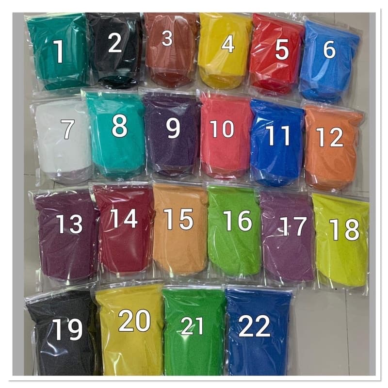 colored sand ทรายสี ทำเทียนเจล จัดสวนถาด รูปที่ 3