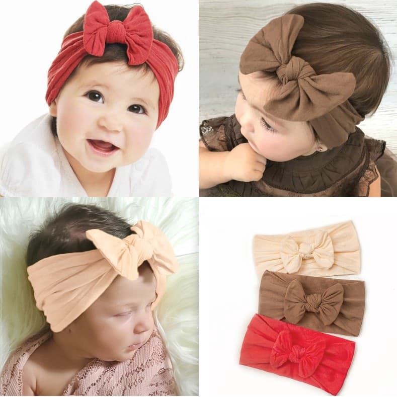 แนะนำ ⭐ ที่คาดผมเด็ก คาดผมเด็ก รุ่นผ้านิ่มผูกโบว์ 20สี รูปที่ 2